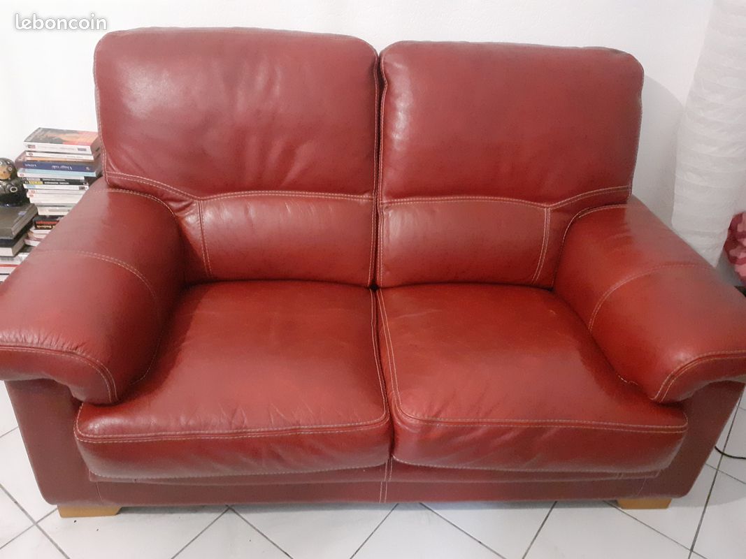 Canape cuir Mobilier de France (image 1)