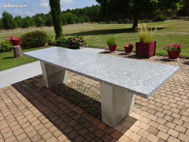 Plateau de table jardin, îlot, plan de travail en Granit 3 mètres (image 1)