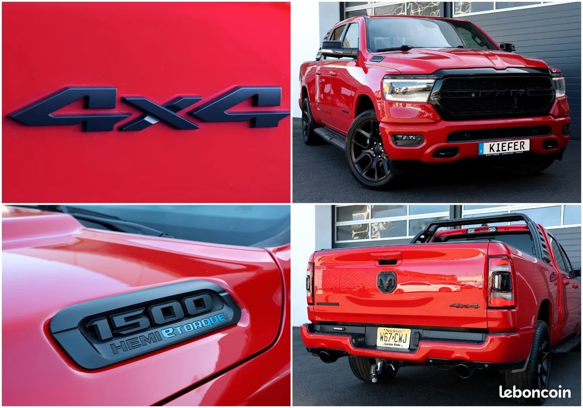 Dodge RAM 1500 Big Horn 5.7 V8 HEMI eTorque 396 ch – BVA – 4x4 – CarPlay – Caméras – R22 (image 37)