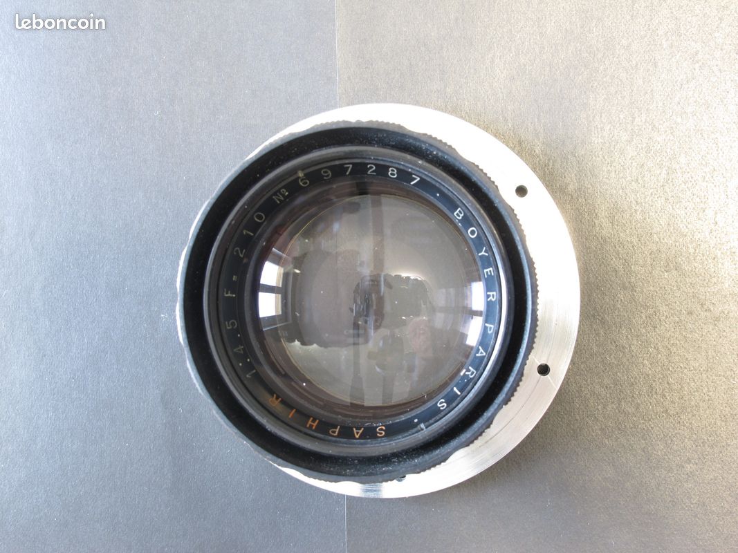 Objectif d'agrandisseur Saphir Boyer Paris 4,5/100 montre M30