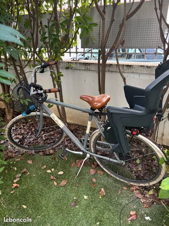 Vélo Rétro Fille Via Veneto 24" - Cadre Acier, 6 Vitesses Shimano, Style Vintage