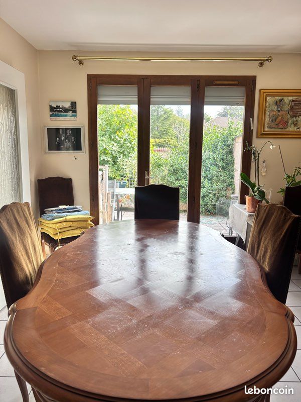Table en merisier avec lot de 6 chaises offertes (image 6)