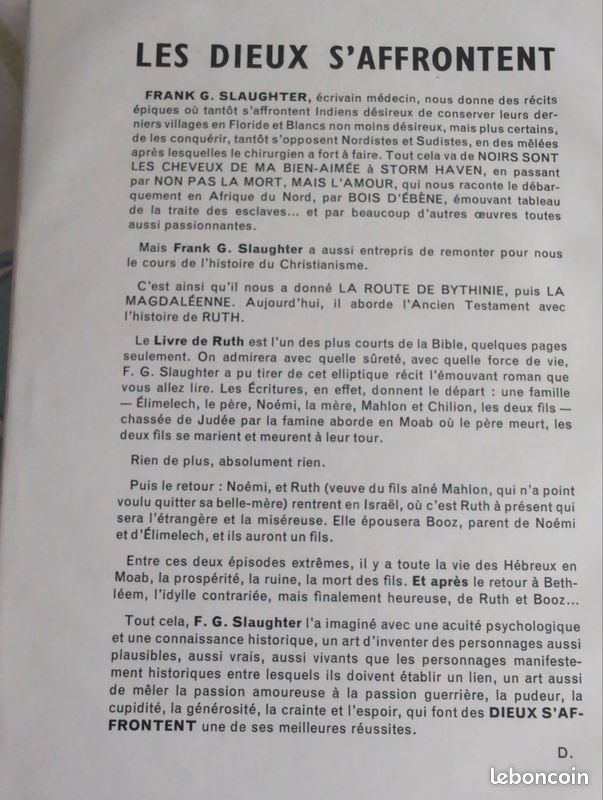 Frank G. Slaugter "Les dieux s'affrontent" (image 2)