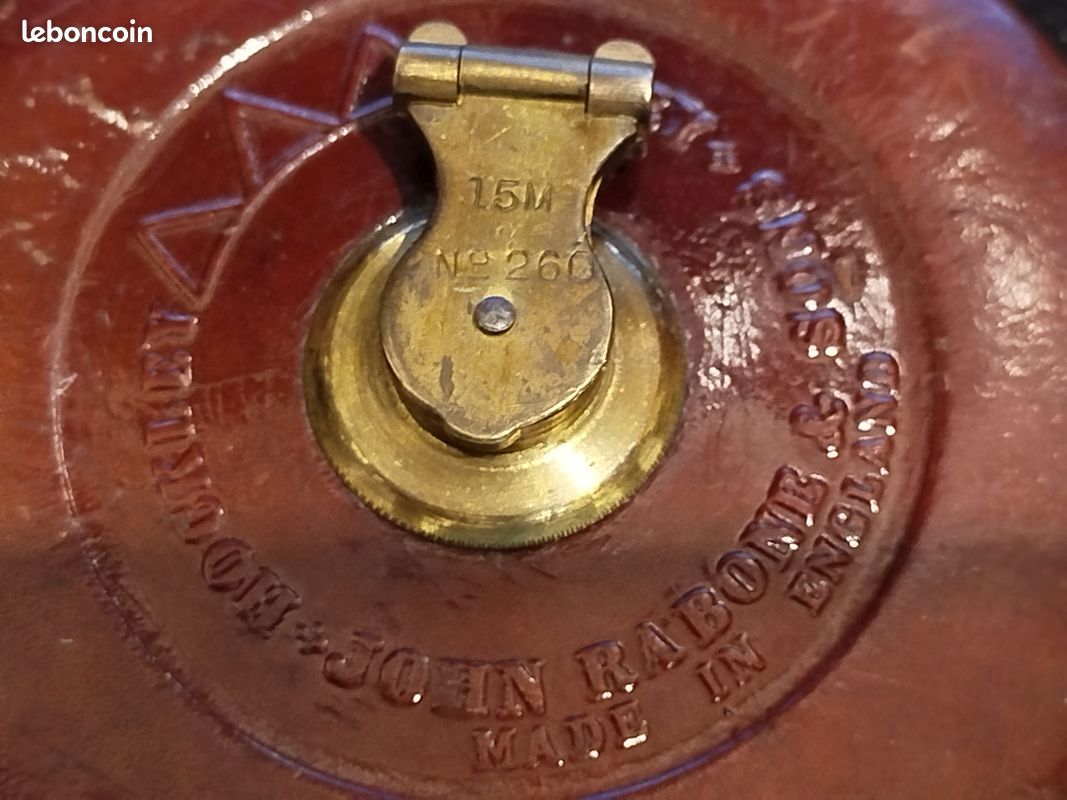 Style Vintage Mètre Ruban Loberon Lewiston - Bobine Bois Manguier - - Longueur 1,5m Objet Déco Utilitaire