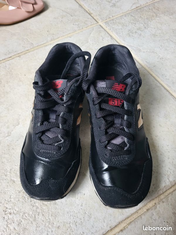 Baskets New Balance modèle 515 - Noir et doré (image 3)