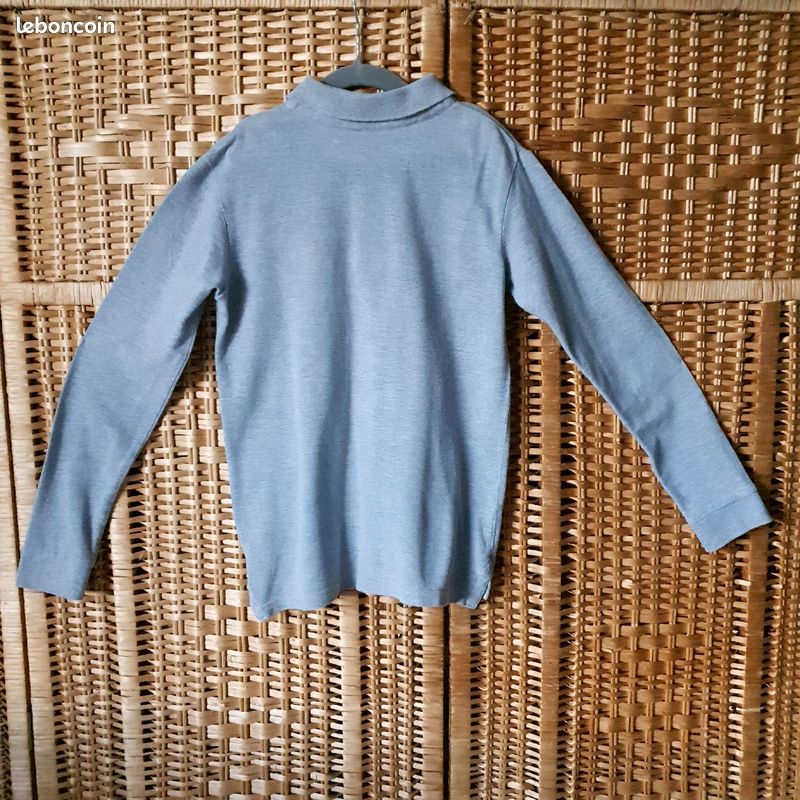 Polo manches longues gris Monoprix Kids 10 ans (image 6)
