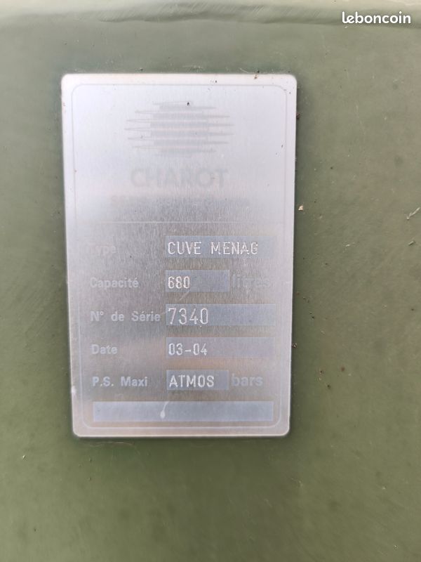 Cuvel fioul métal 680L (image 3)