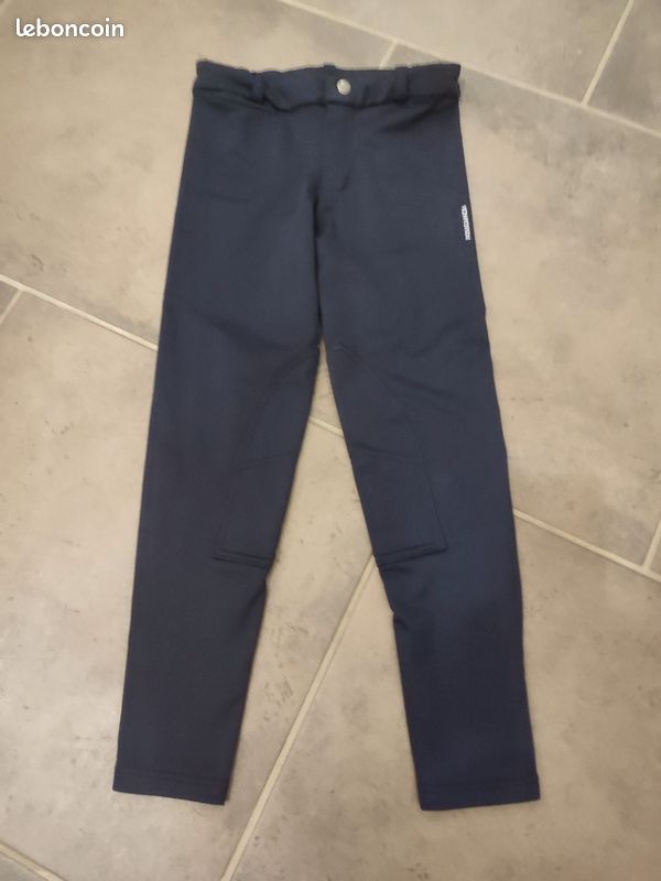 Lot De 2 Pantalons D'équitation Fouganza Enfant, Taille 12 Ans, Très Bon état