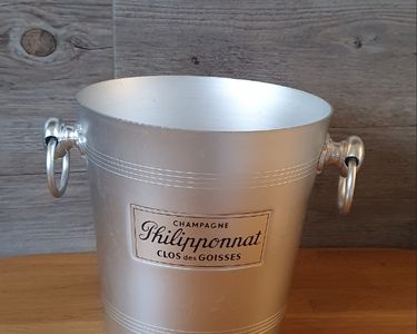 Seau à Champagne CLOS Des GOISSES – Métal Argenté – Joli Et Rare – Occasion