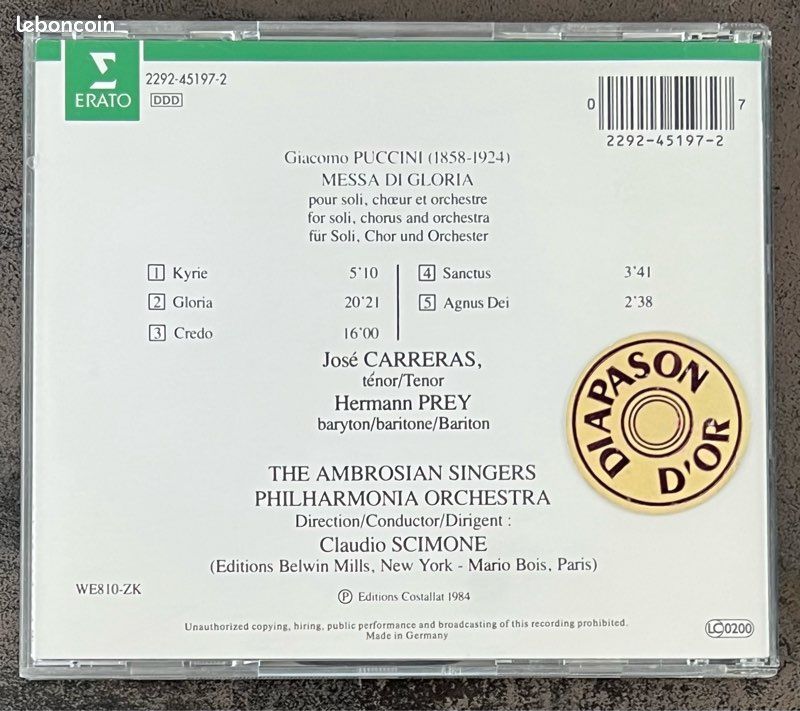 Puccini Messa Di Gloria (image 2)