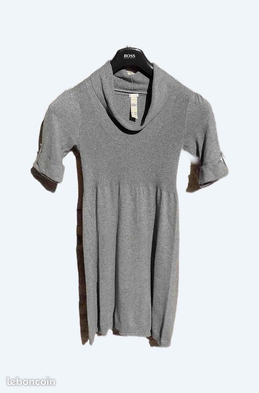 Robe en lainage grise, 38/40 (image 1)