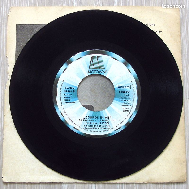 DIANA ROSS - 45t SP Belgique 1977 - GETTIN’ READY FOR LOVE / CONFIDE IN ME - MOTOWN - SABAM (image 4)