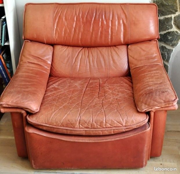 2 fauteuils cuir (image 1)