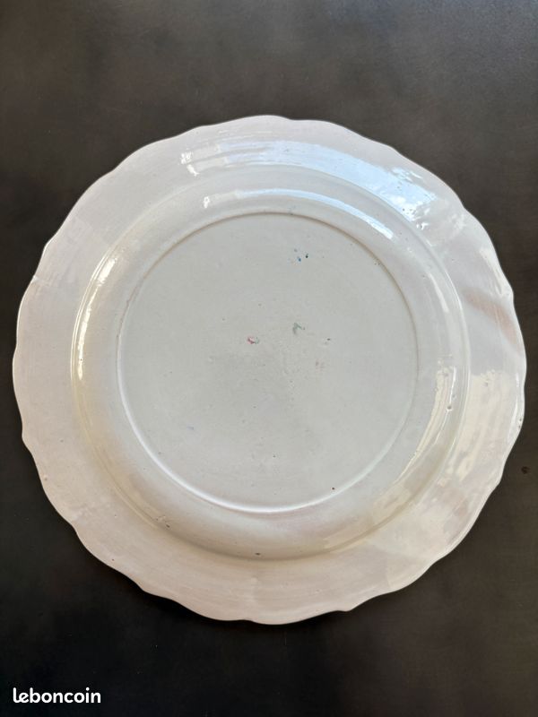 Assiette ancienne en faïence Niderviller fin XIXe siècle (image 7)