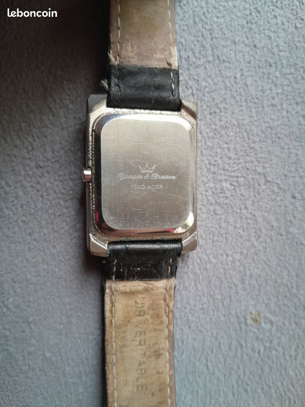 Montre Vintage Yonger & Bresson En Acier Argenté - Modèle Unisexe Adulte Occasion