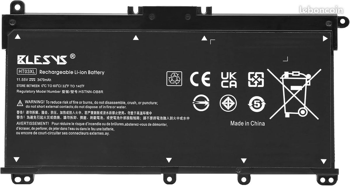 BLESYS HT03XL L11119-855 Batterie pour HP (image 1)