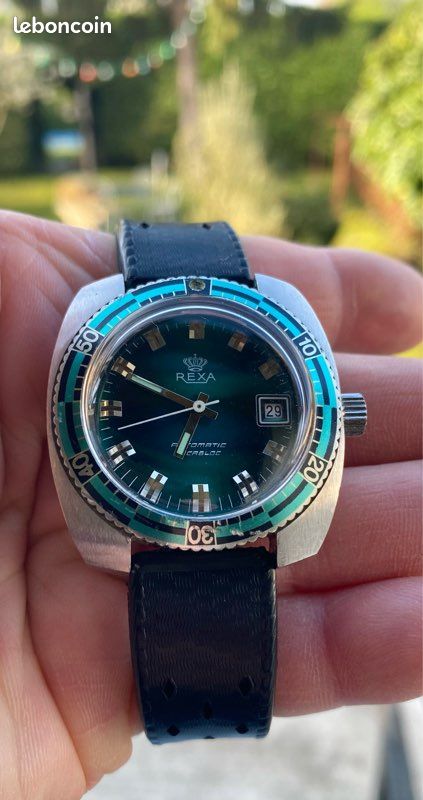Montre Vintage REXA Automatique Dato - Années 60 - Non Fonctionnelle