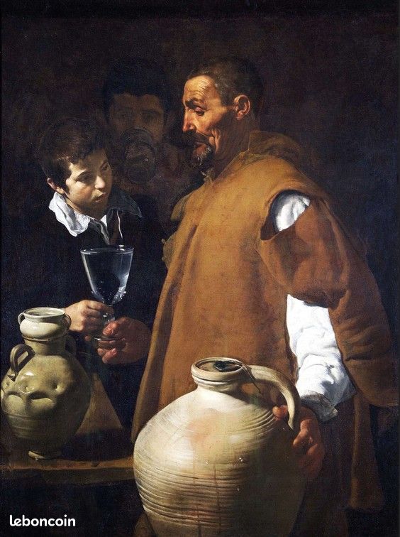 Très grand tableau baroque d'après VELASQUEZ 1620 par Raphael Tortosa (image 2)