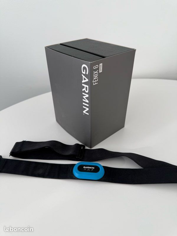 Montre Garmin fenix 6 Sapphire Carbone + cardio (image 1)