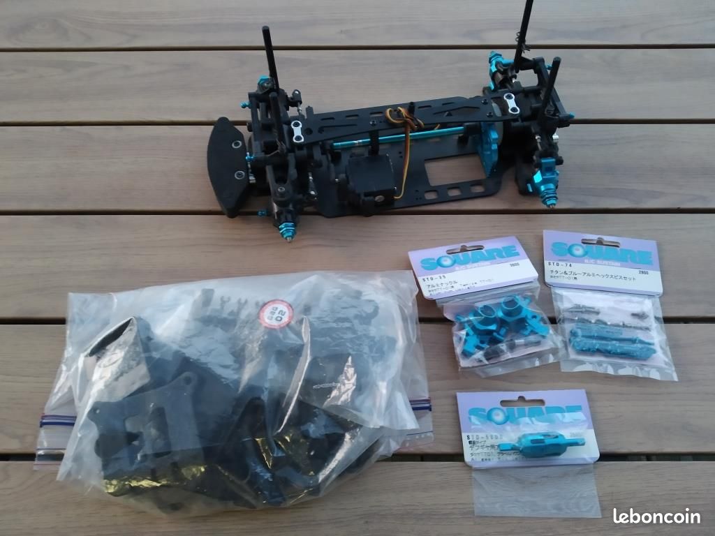 Vintage RC 1/10 Tamiya TT01 3racing M-chassis 1/12 options alu