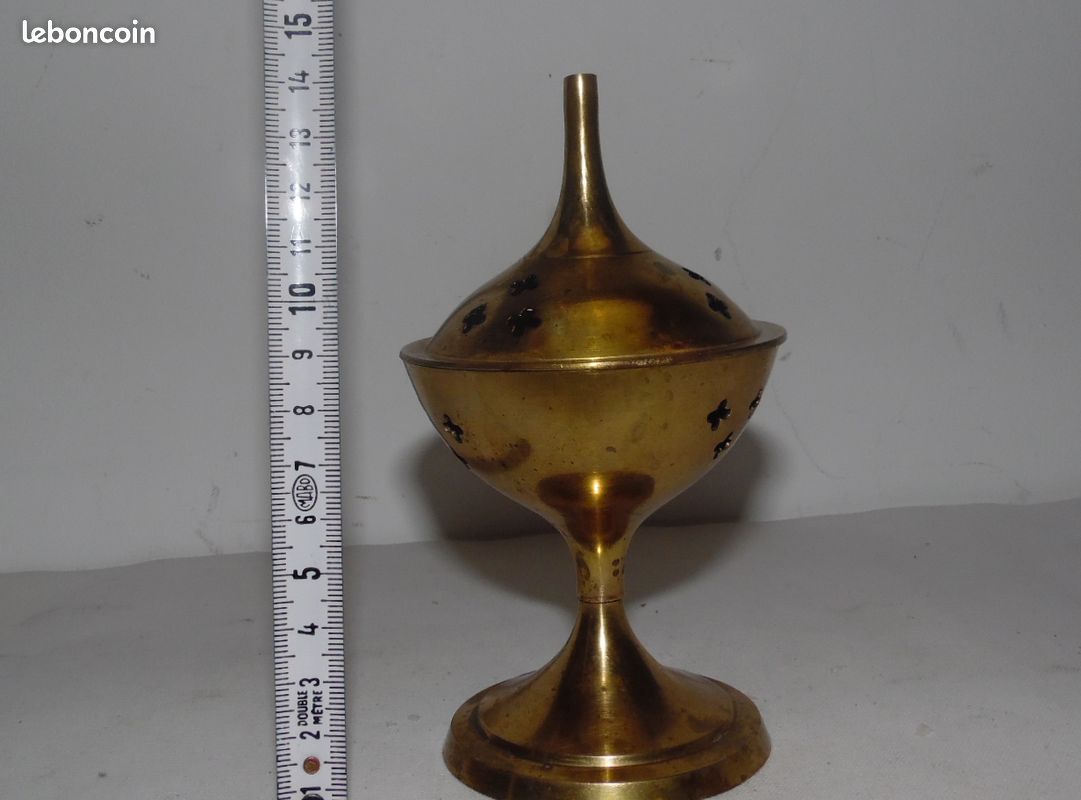 Brûle-encens, petit, en laiton (image 9)