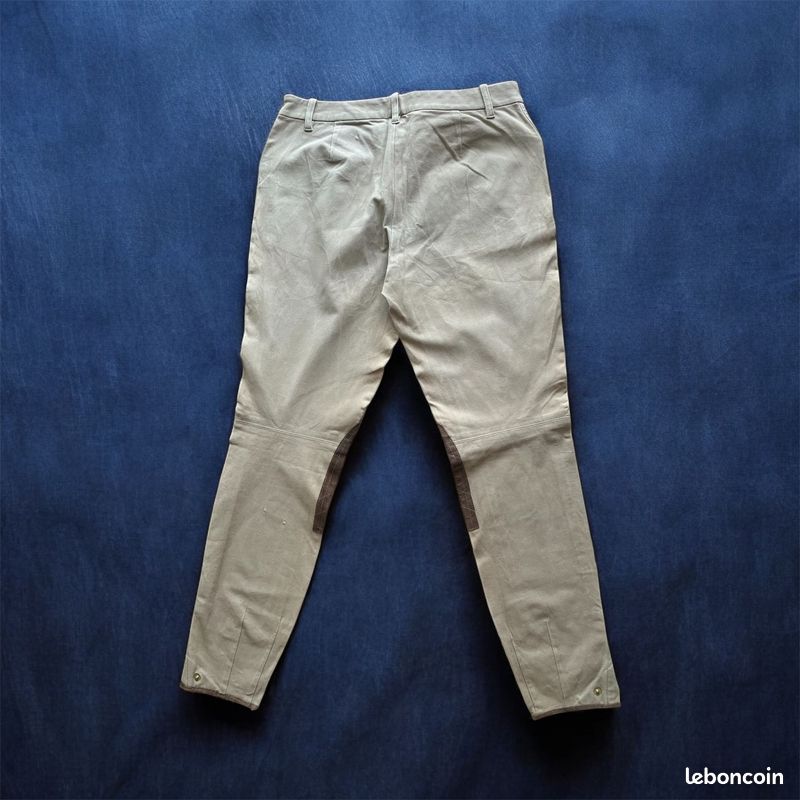 Pantalon D'équitation Miller – Jodhpurs Vintage, Chevrons Marron, Taille L – États-Unis