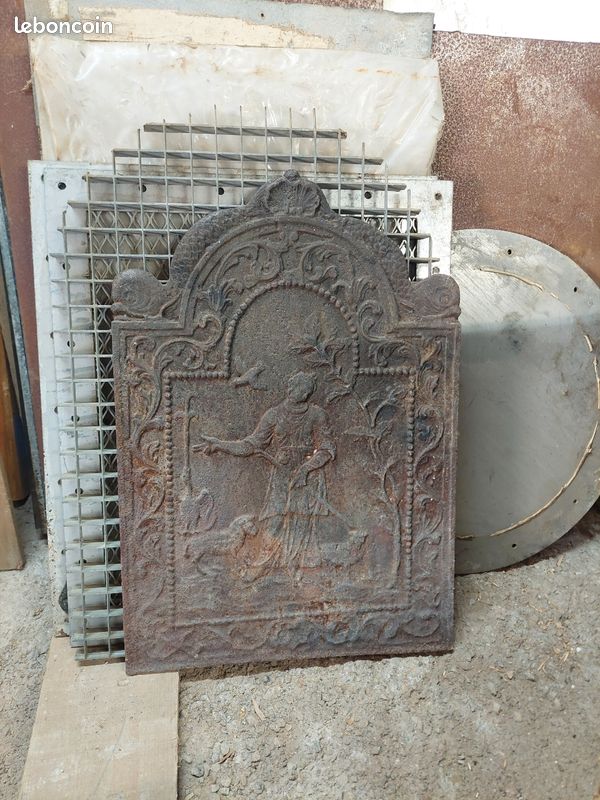 Plaque de cheminée en fonte (image 1)