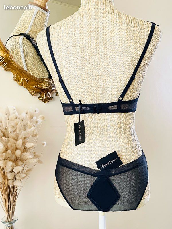 Soutien-gorge Chantal Thomass 90B Modèle Frivole - Corbeille Imprimé Pois, Neuf Avec étiquettes