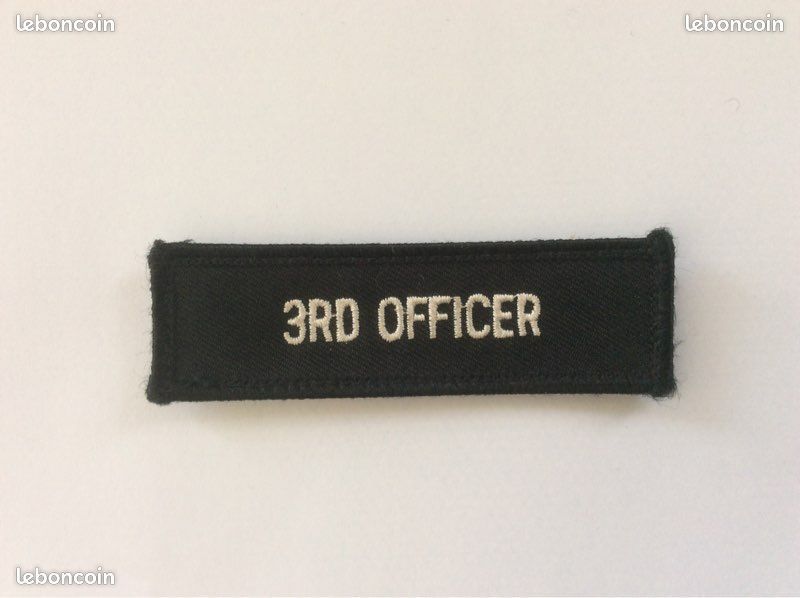 Écussons NEUFS Marine Marchande / 3rd Officer, Third Officer (image 3)