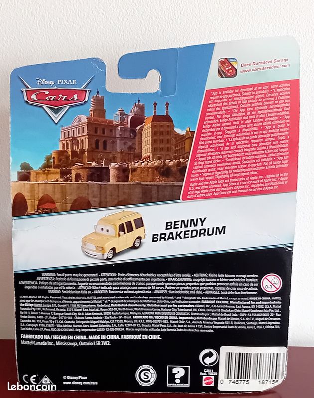 Benny Brakedrum - Voiture Radiator Springs Collection Disney Pixar Cars