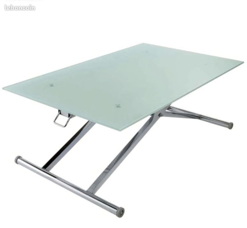 Table réglable en hauteur (Table basse/Table pour manger) (image 2)