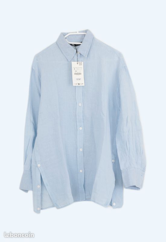 Chemise Oversize Chemise Bleu Ciel Femme Zara Chemise Neuve ZARA