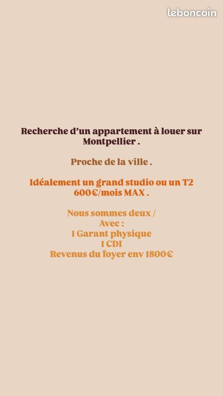 Appartement 2 pièces 25 m² · à Montpellier · 25 m² · 650 €/mois