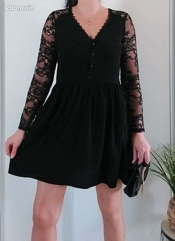 Robe Noire La Maison Talulah - Taille S, Dentelle Et Polyester, Neuve Avec étiquette (valeur 350€)