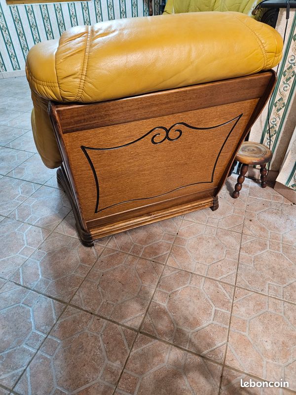 Salon cuir chêne (image 2)