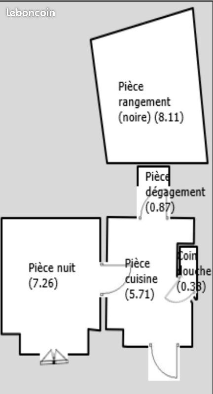 Appartement 2 pièces 21 m² · à Bastia · 21,5 m² · 48 000 €