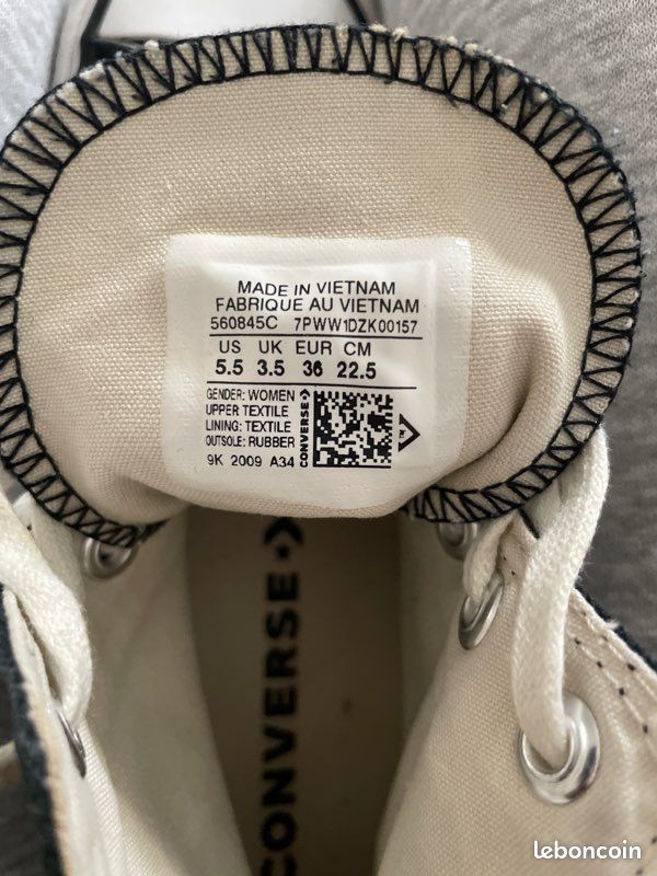 Converse All Star plateforme noir (image 6)