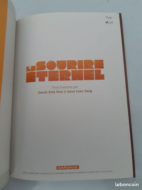 Le sourire Éternel Derek Kirk Kim Dargaud Gene Luen Yang Duncan Janet ancienne Bd de mediatheque (image 6)