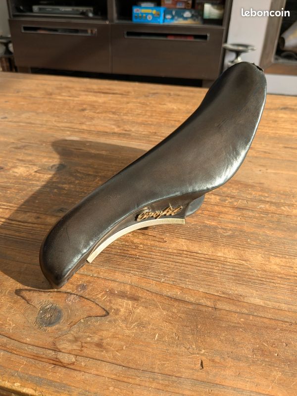Selle San Marco Concor profil en cuir pour vélo course vintage (image 1)