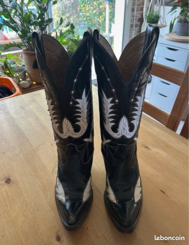 Bottines West - Noir - Cuir - Femme