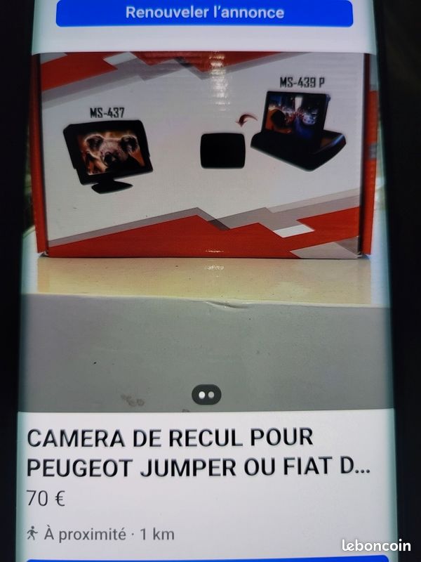 Camera de recul pour jumper ou Fiât ducato (image 1)