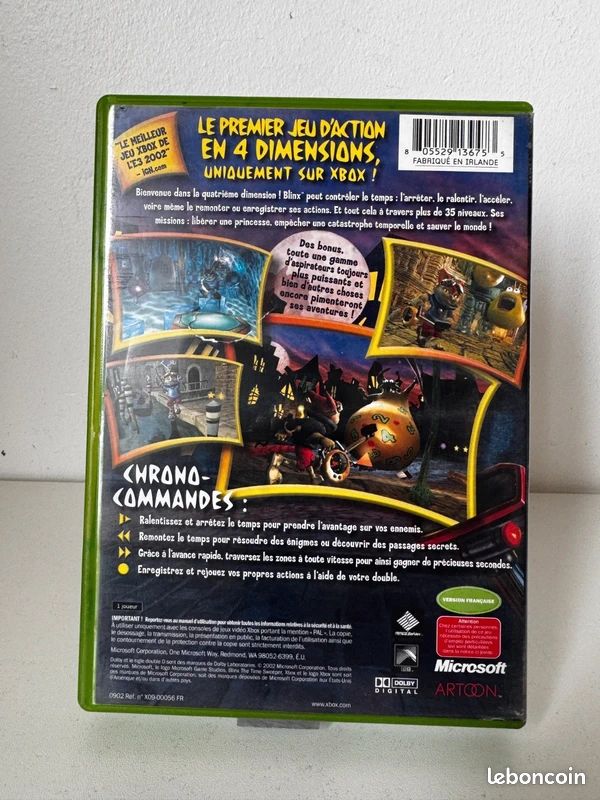 Blinx: The Time Sweeper - Original Xbox Game - Tested. Complete. Genuine. 805529801387