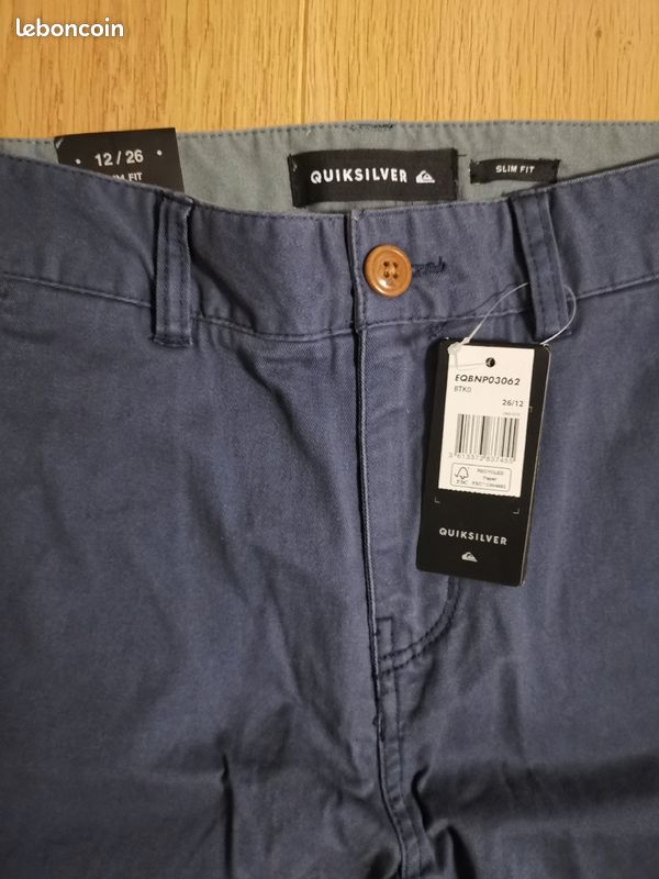 Pantalon garçon slim fit Quiksilver 12 ans neuf (image 2)
