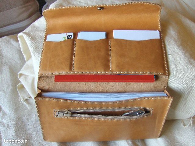 Pochette complète en cuir naturel (image 3)
