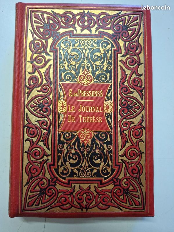 702 Le Journal de Thérèse Edmond de Pressensé 1898 Reliure décorative Fischbacher (image 1)