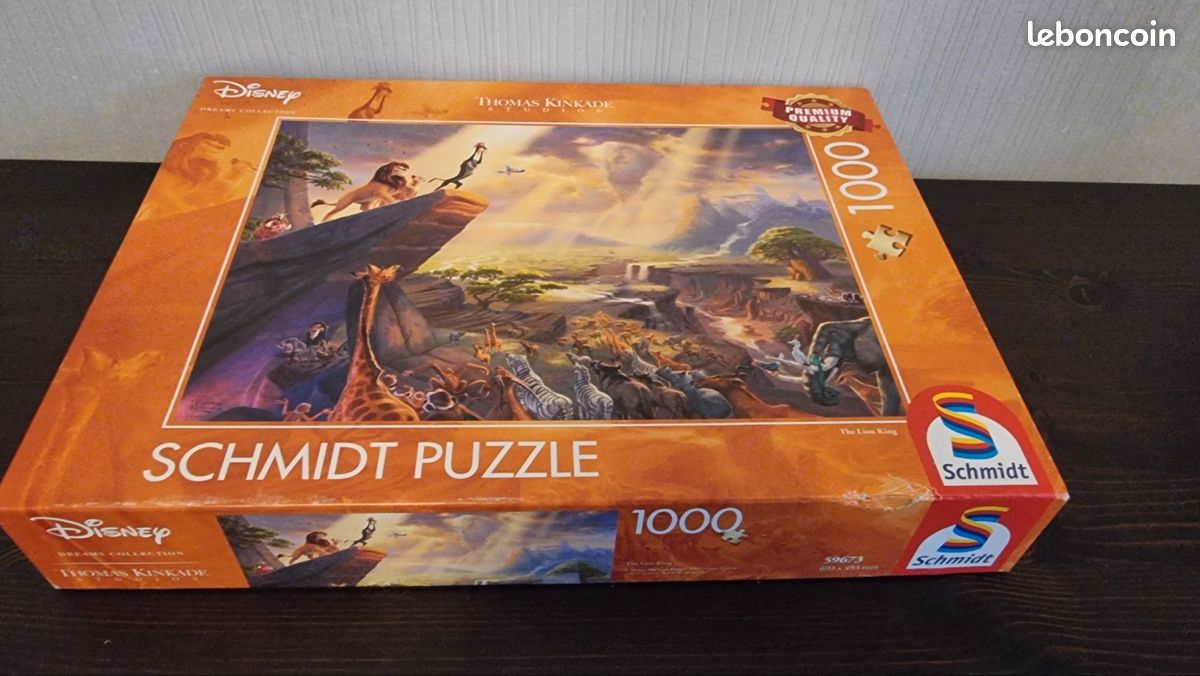 Puzzle Trefl Premium Plus – Le Roi Lion, 1000 Pièces, Poster Inclus, Certifié FSC, Dès 12 Ans