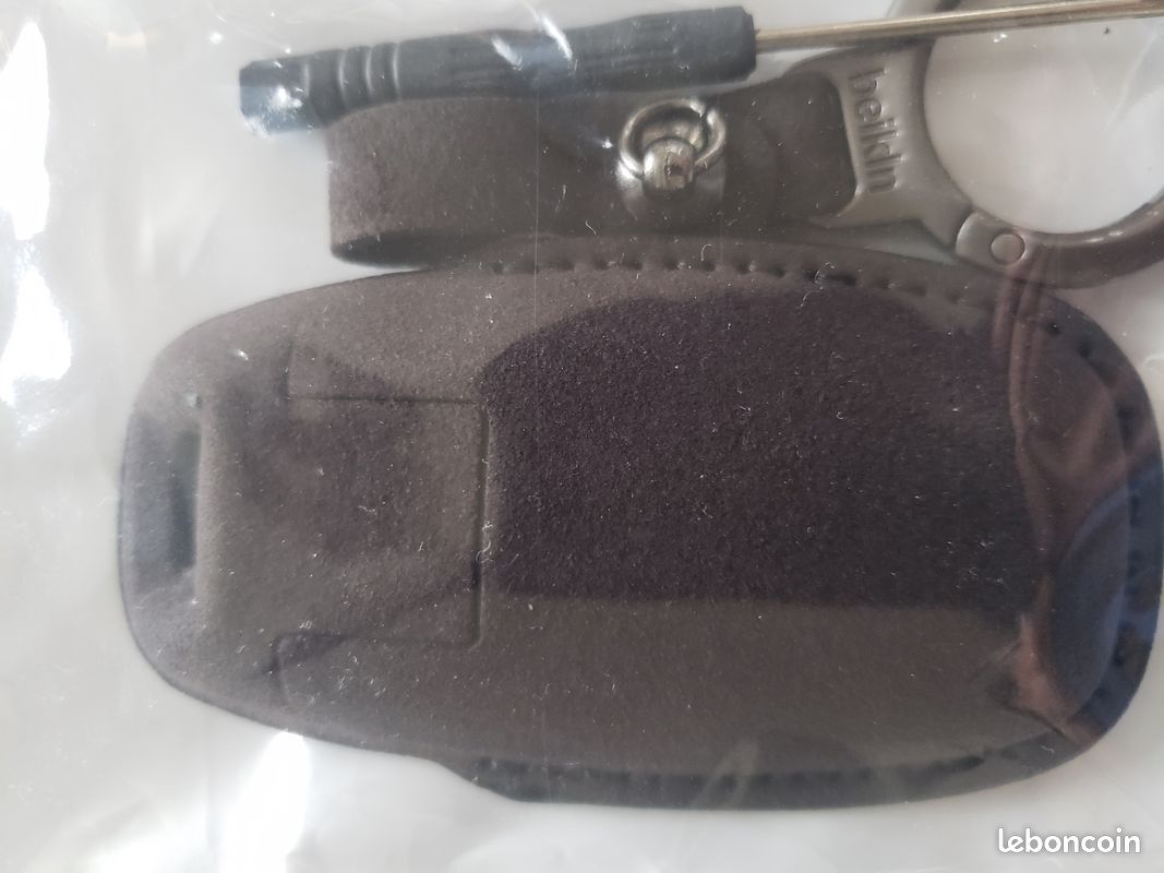Étui Clé Voiture En Cuir Synthétique - Fermeture Zip Mousqueton - Marron - Protection Anti-rayures, Poussière étui Clé Voiture