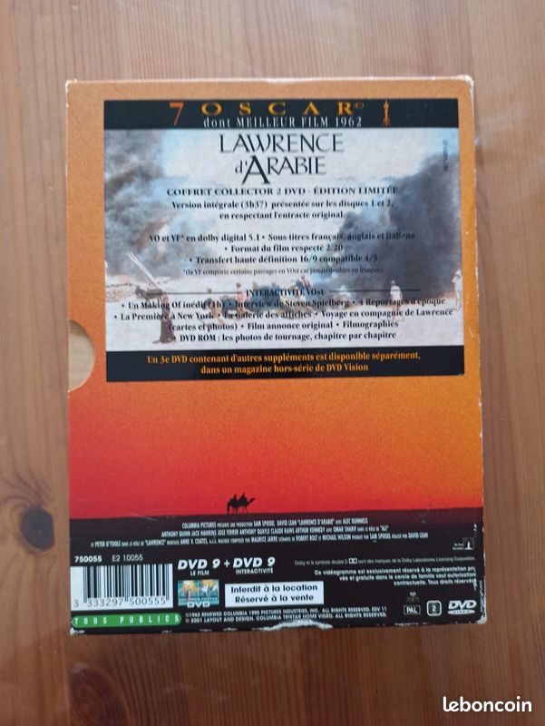 DVD Lawrence d'Arabie (1962) de David Lean "Coffret 2 DVD" (image 2)
