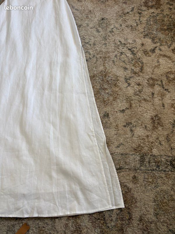 Robe longue blanche en lin neuve - Reformation - modle Elmer Linen dress - robe marie ceremonie civile - Vtements Robe longue blanche en lin neuve - Reformation - modle Elmer Linen dress - robe marie ceremonie civile - Vtements