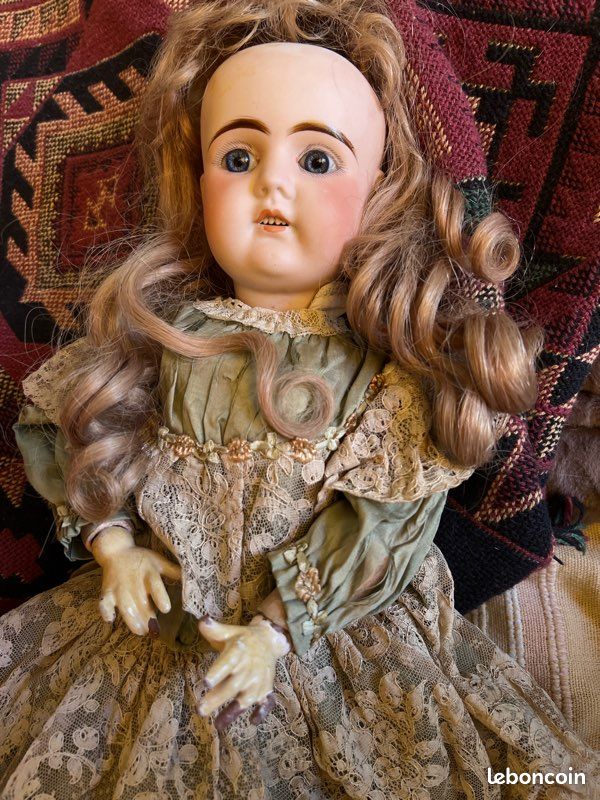 Poupée Ancienne En Porcelaine – Allemagne – Environ 1865 – Pièce De Collection